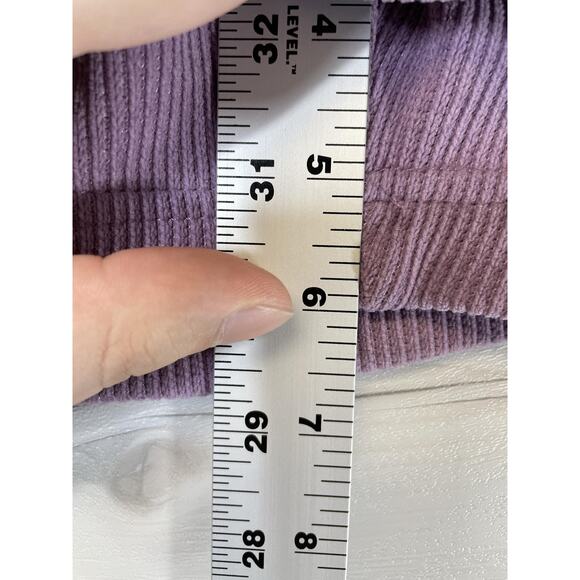 Negative Space Shorts Mens Medium Purple Ribbed Lounge Drawstring Pockets - Picture 5 of 10